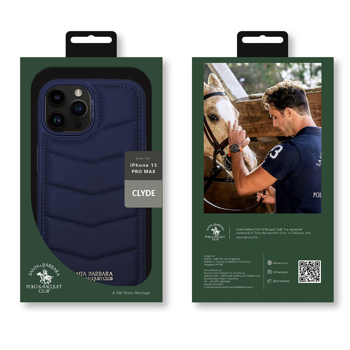 Чехол Santa Barbara Polo, для iPhone 15 ProMax, защита, PU-кожа, элитный, классический дизайн