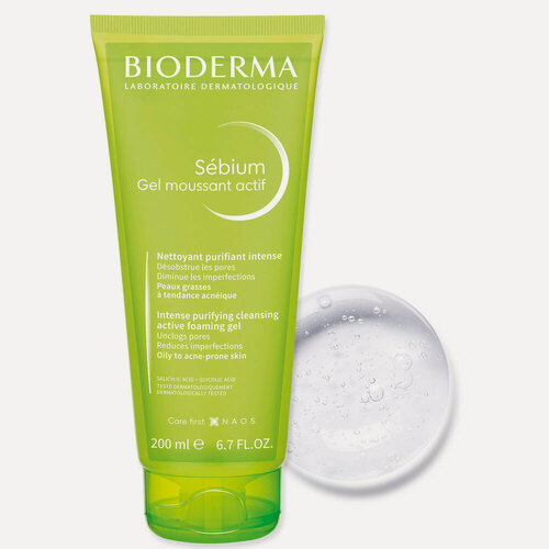 Изображение товара Bioderma Себиум гель актив очищающий интенсивного действия 200 мл