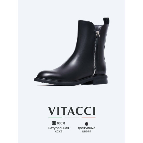 фото Полусапоги vitacci, размер 36, черный