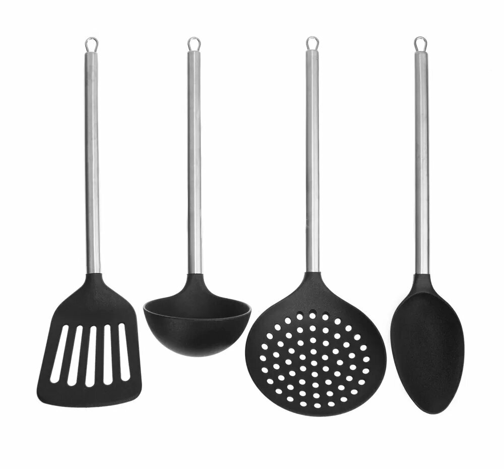 Набор кухонных навесок Proffi Home ELEGANT  черно серого цвета  4 предмета