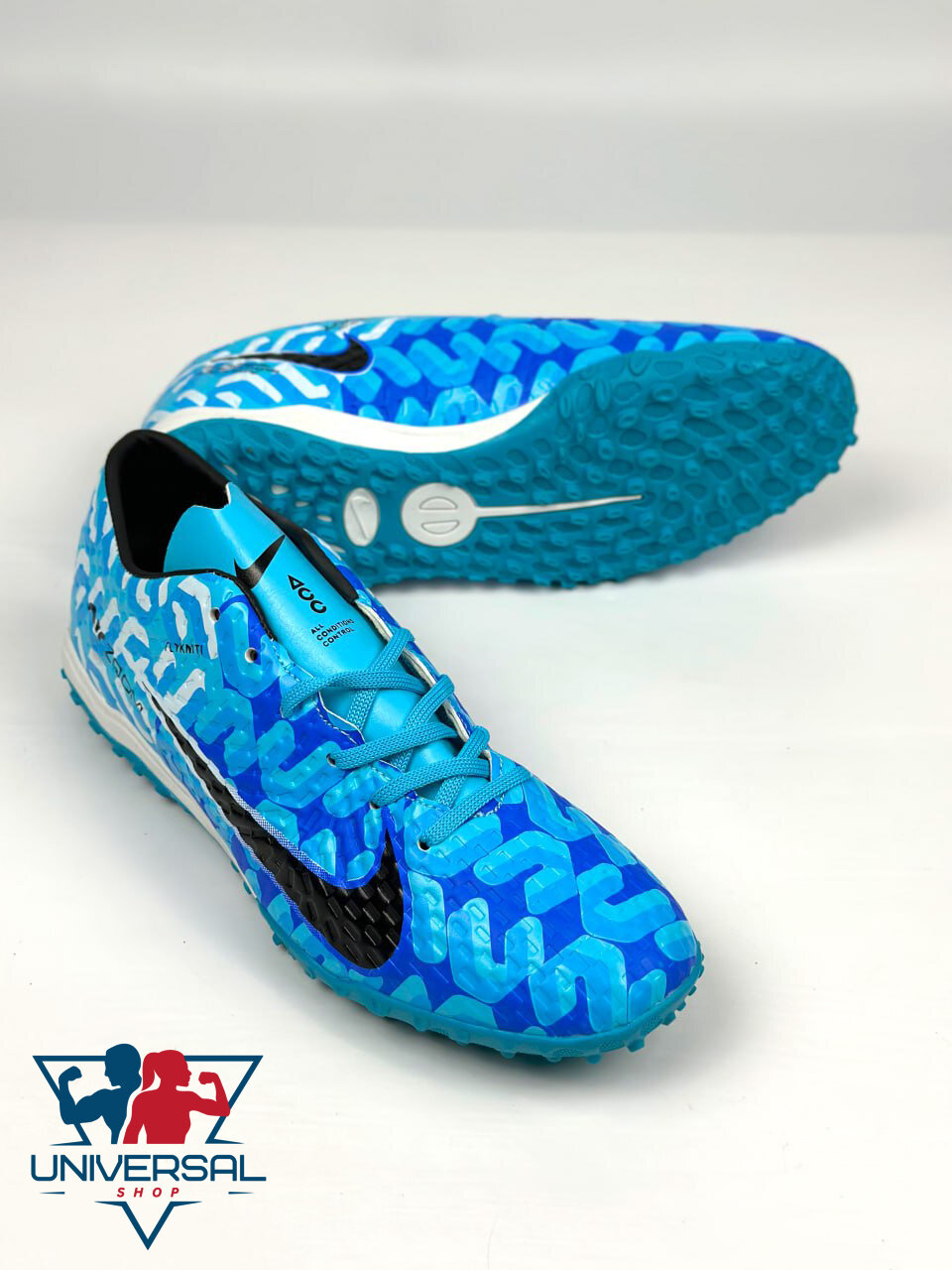 Сороконожки NIKE, размер 40, голубой