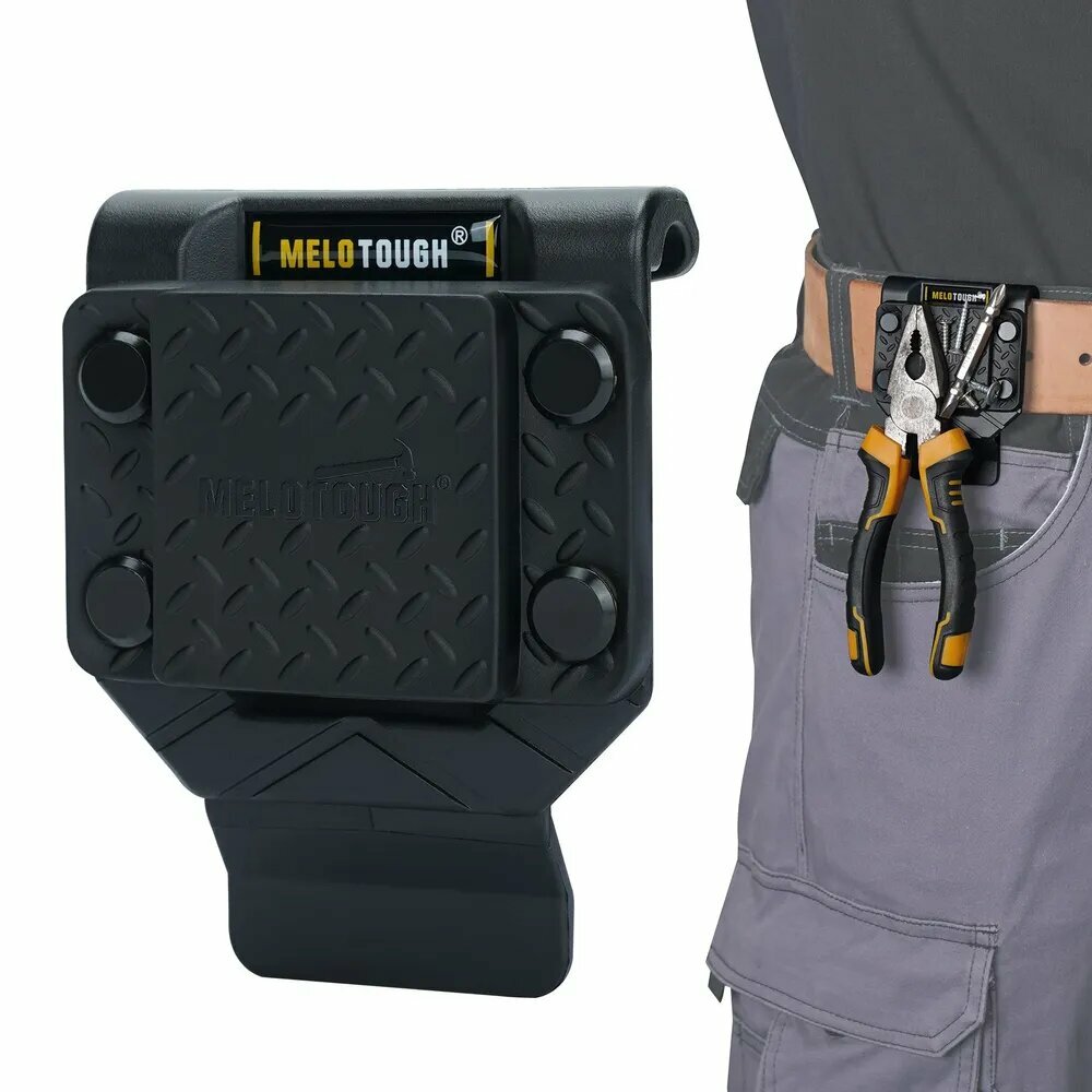 MELOTOUGH Магнитный держатель для инструментов Сильный магнитный зажим на пояс для винтов гвоздей гаечного ключа молотка плоскогубцев отвертки