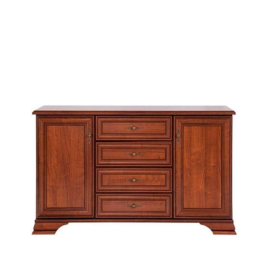 Тумба комбинированная БРВ-Мебель Кентаки KOM2D4S каштан ш. 155 см в. 91 см гл. 45 см.