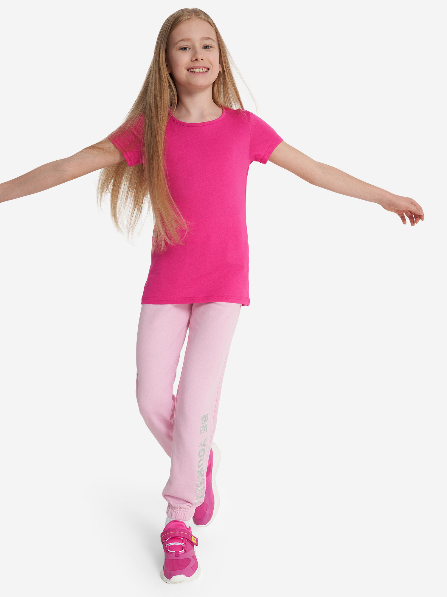 Футболка GSD, размер 158-164, фиолетовый — фото 1