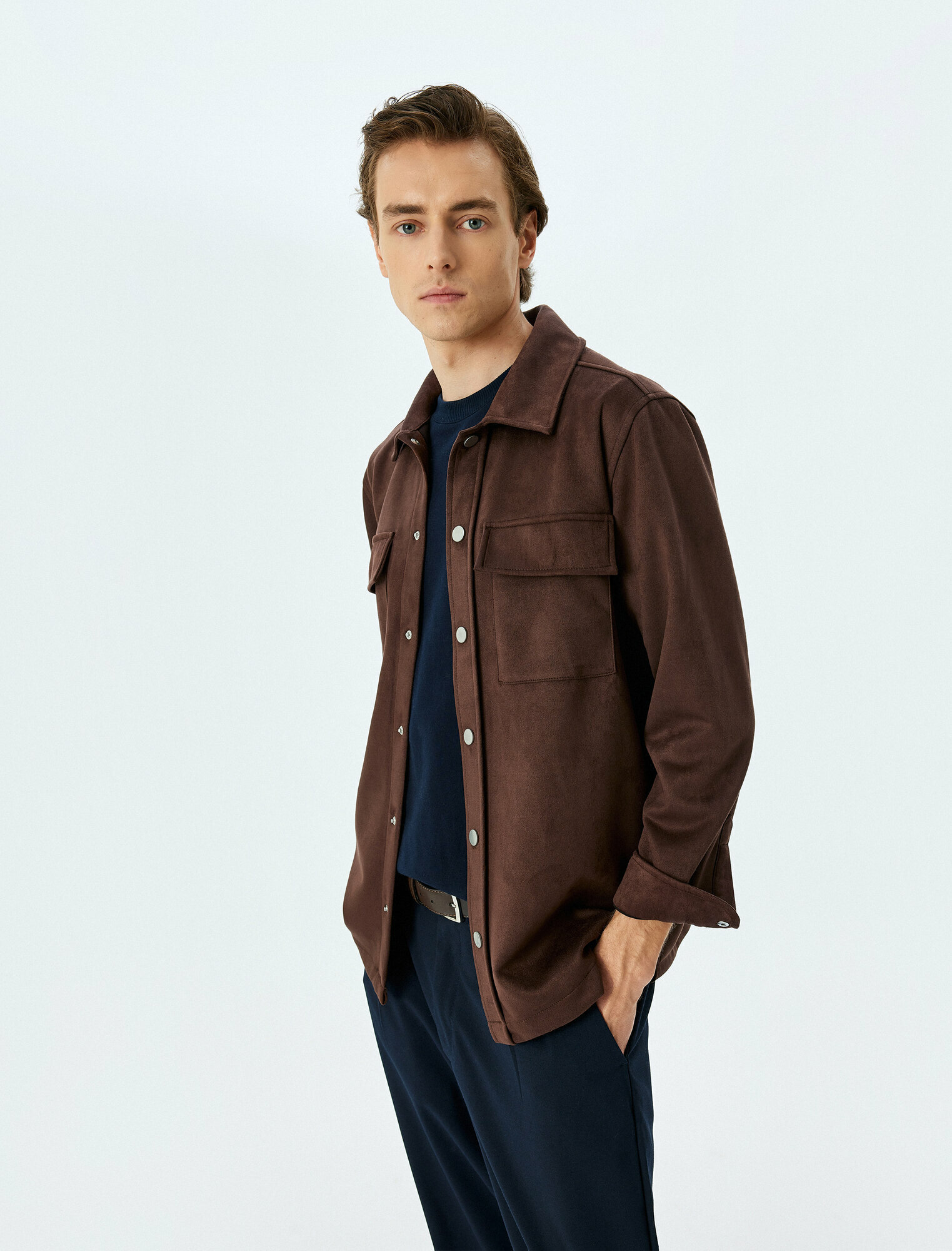 Куртка KOTON CASUAL, размер S, коричневый