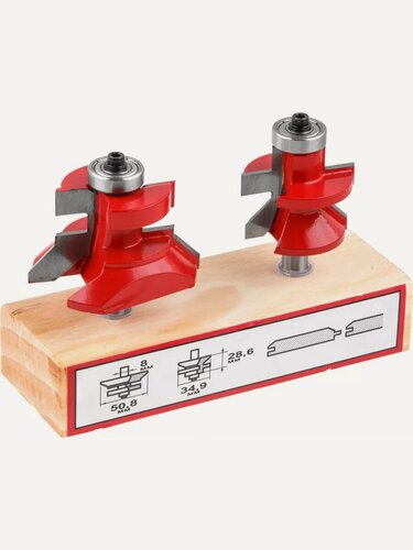 Изображение товара Набор фрез 8 мм 2 штуки WORTEX (0318096)