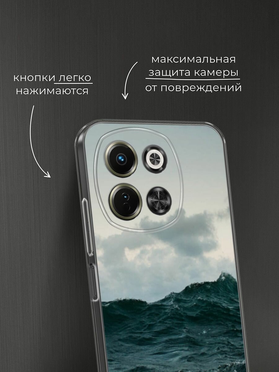 Чехол на Tecno Spark 30 5G / Текно Спарк 30 5G с принтом "Волны 11" — фото 1