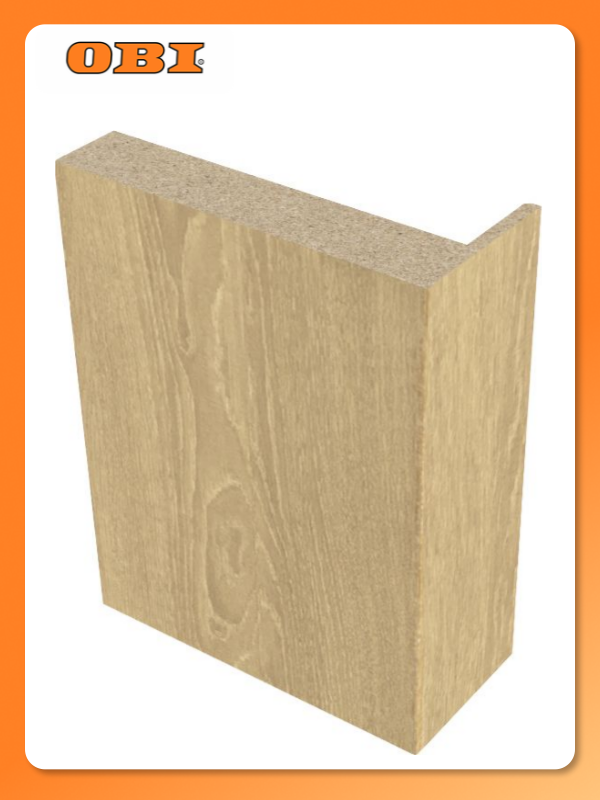 Наличник прямой телескопический 80х10 см ПВХ (5 шт.) дуб янтарный