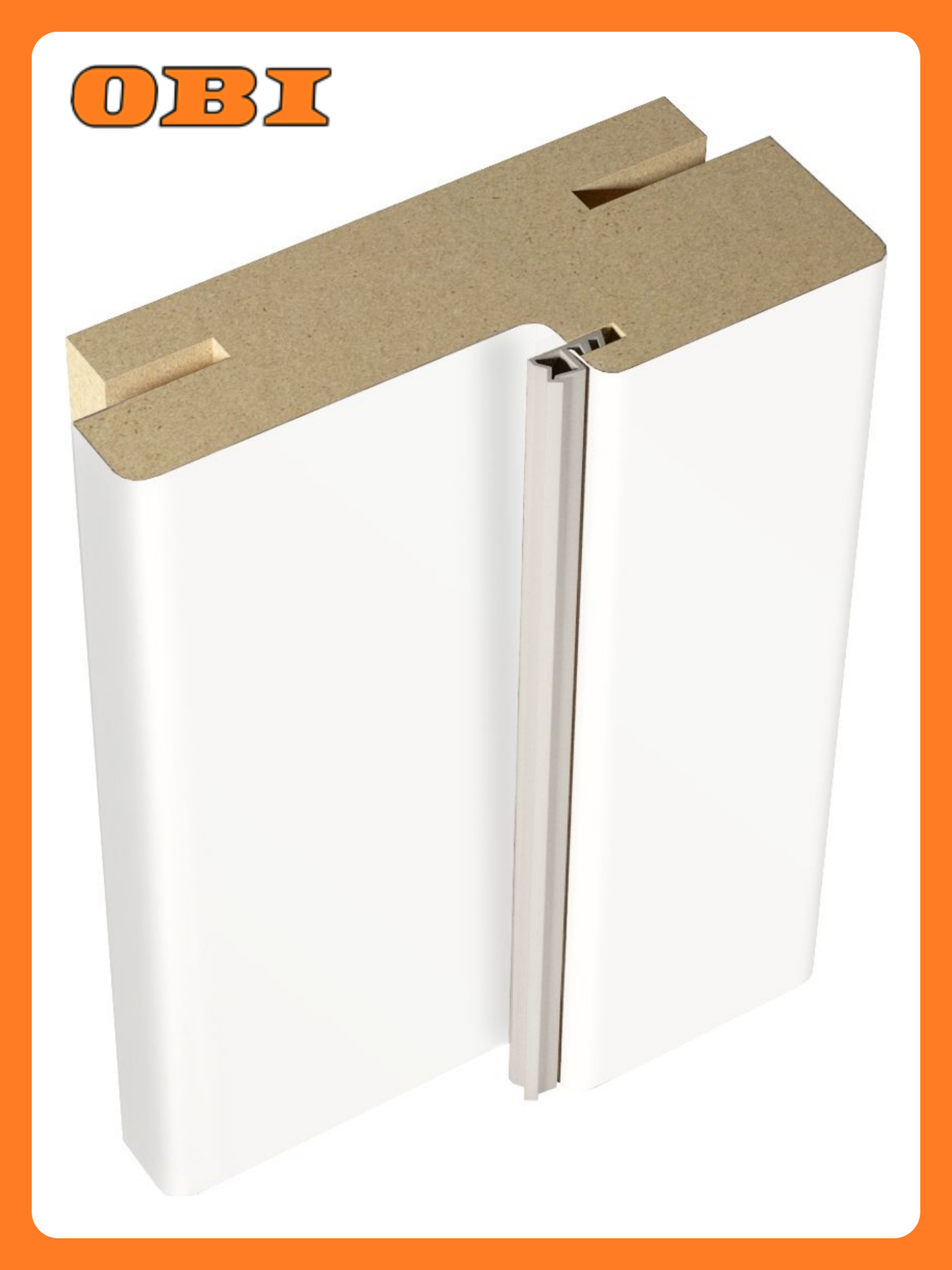 Дверная коробка Velldoris "Юта" телескопическая белая 30x2100мм 2.5шт