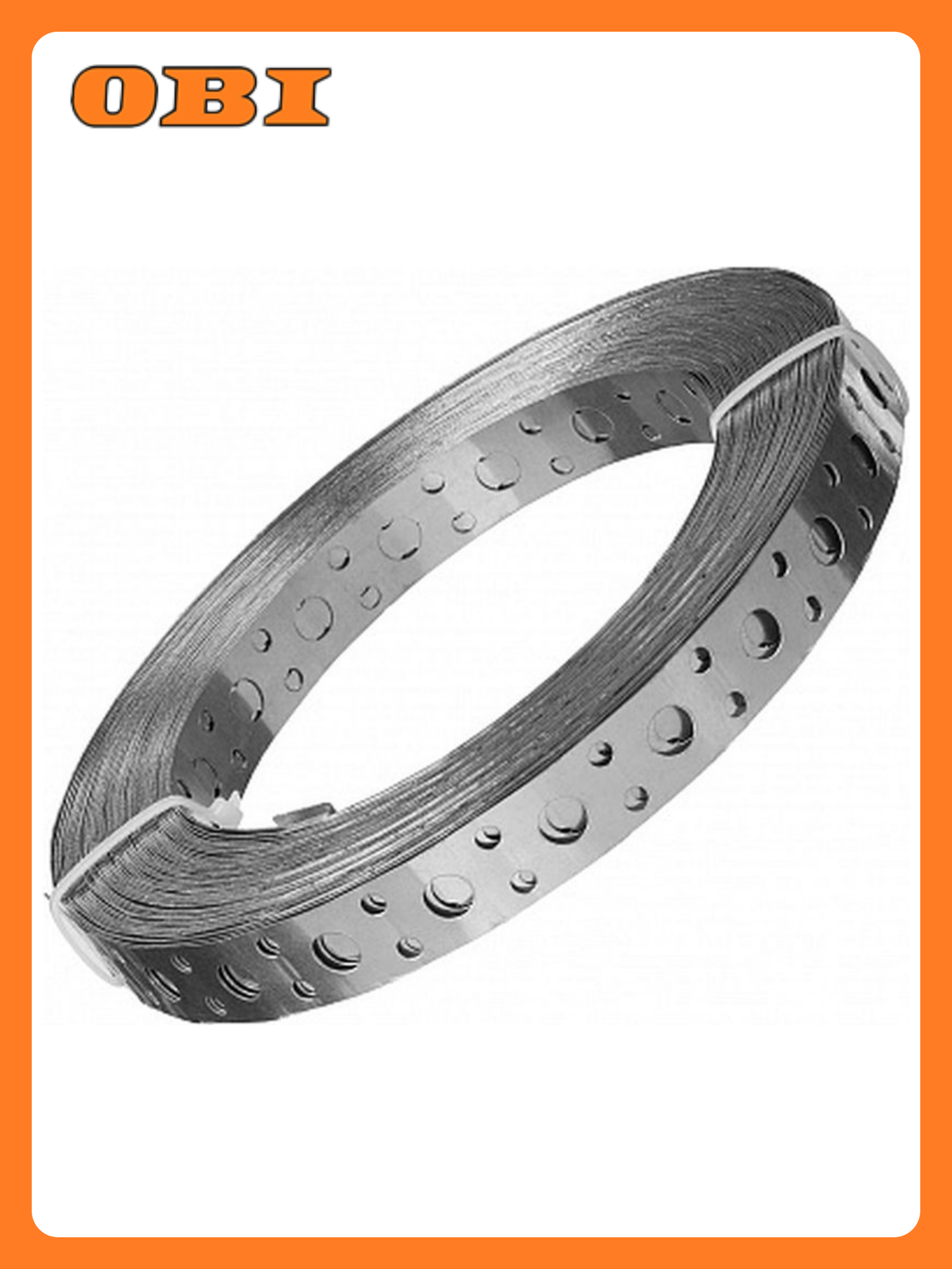 Лента перфорированная Tech-KREP оцинкованная сталь 12x055 мм серебристая