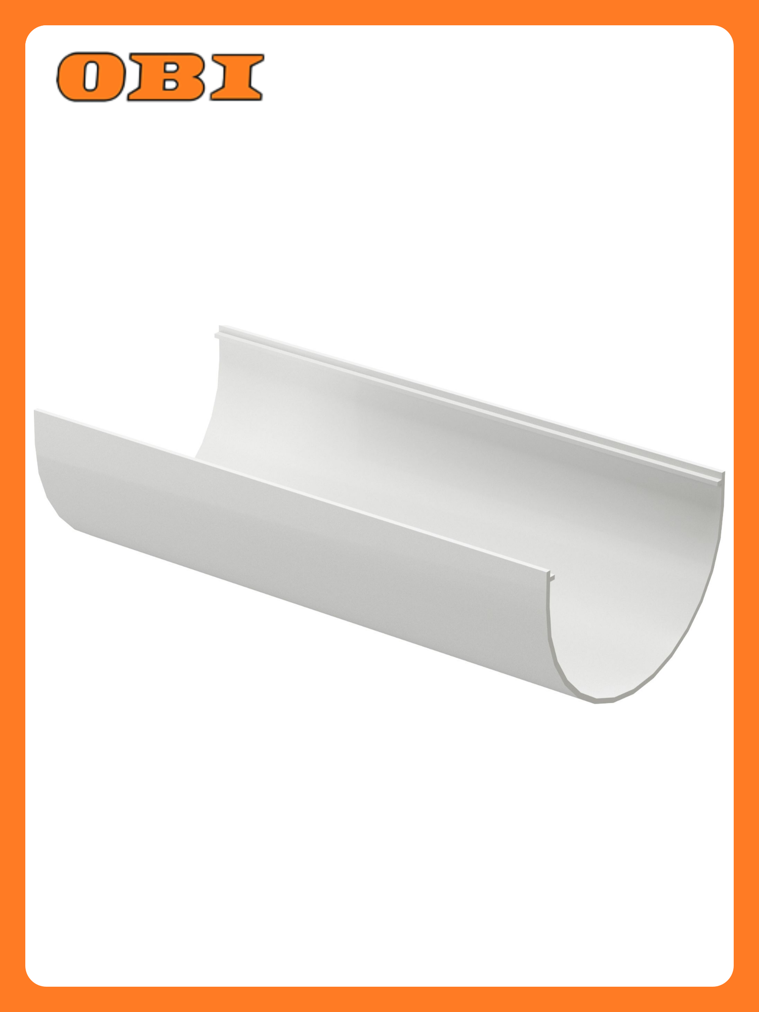 Желоб водосточный DOCKE 3М белый