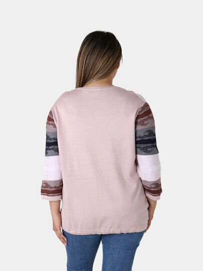 Свитер , размер OneSize, розовый — фото 1