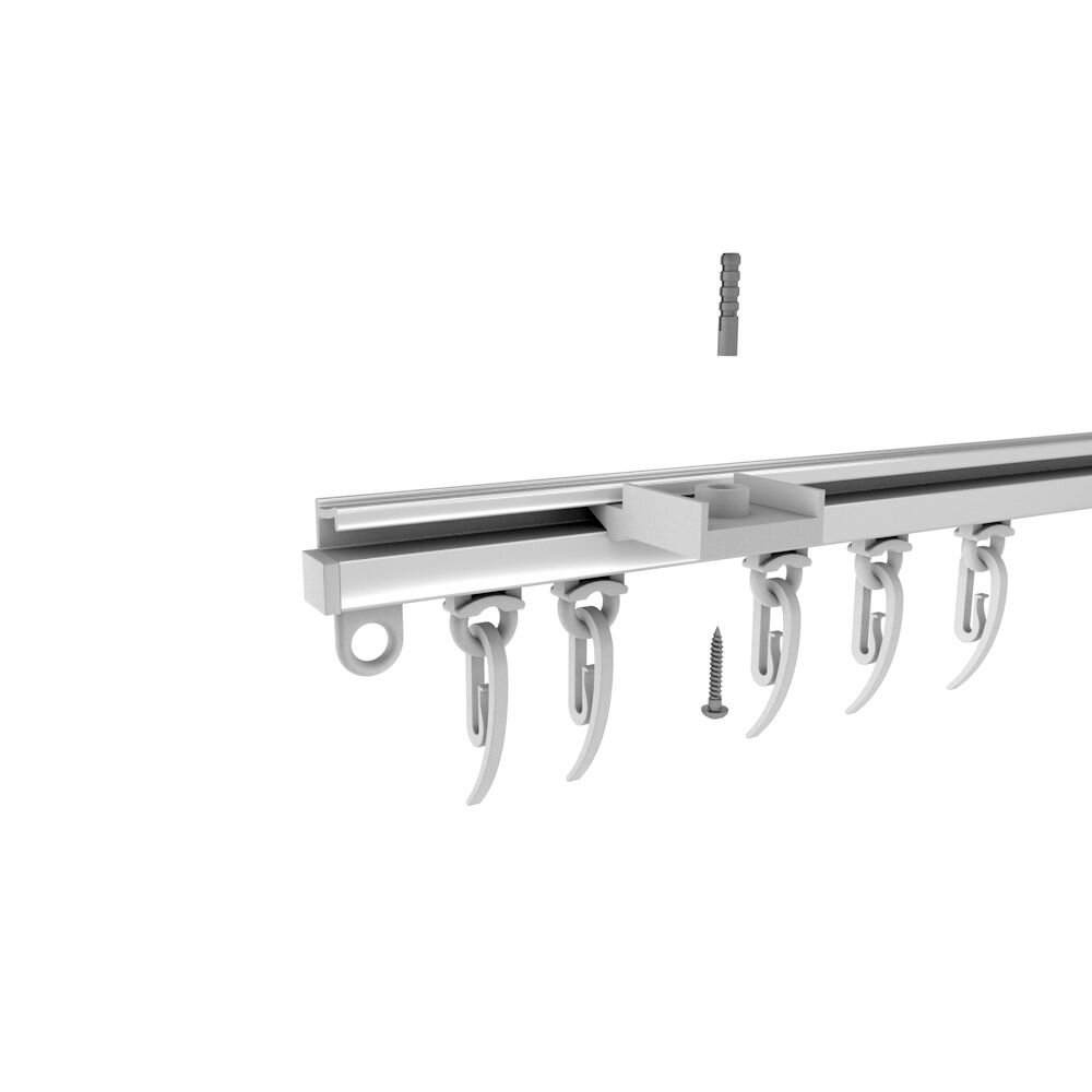 Профильный карниз для штор Тюль Черный 110 см — фото 1