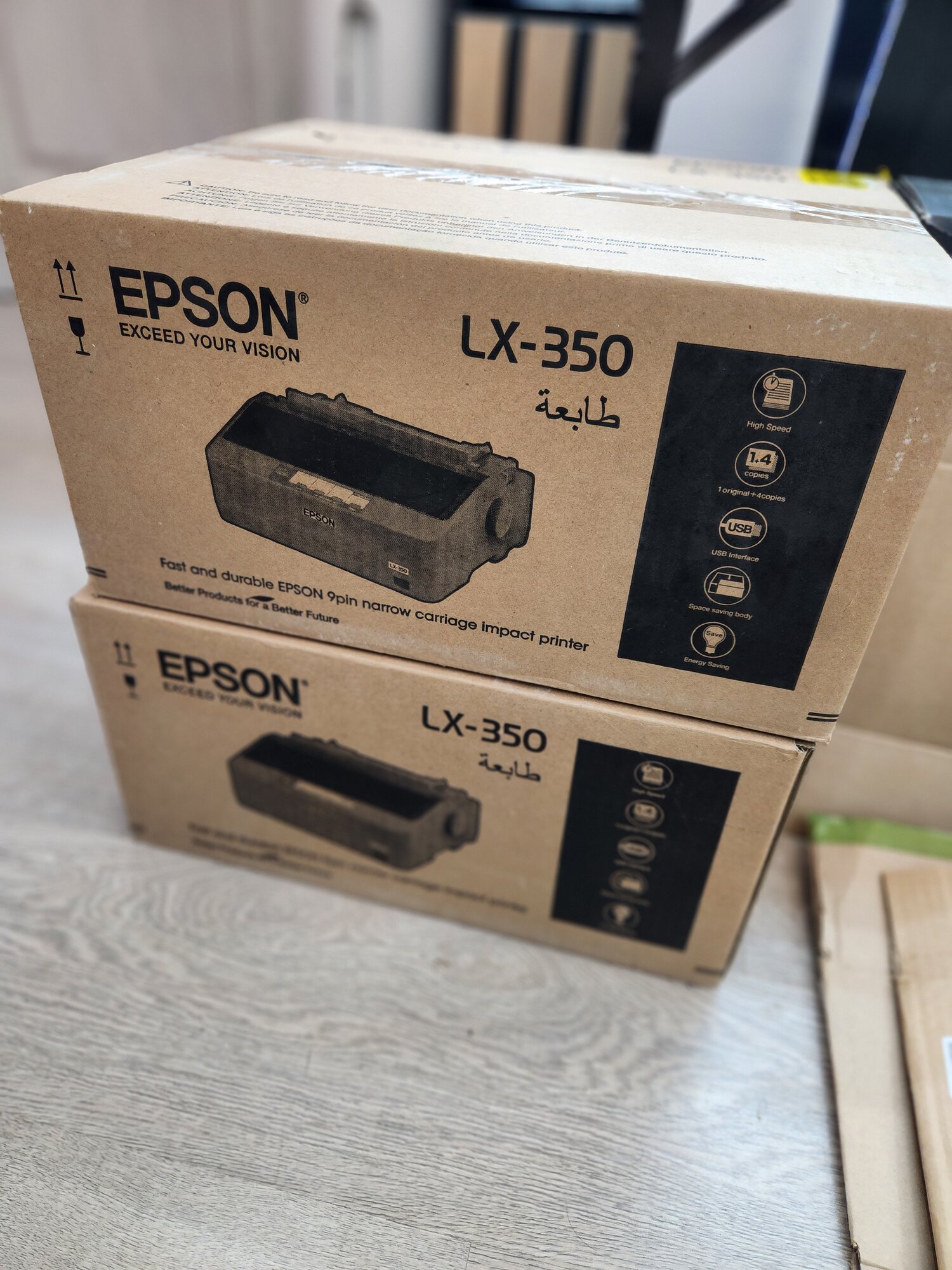 Принтер матричный Epson LX-350 черно-белая печать A4 черный
