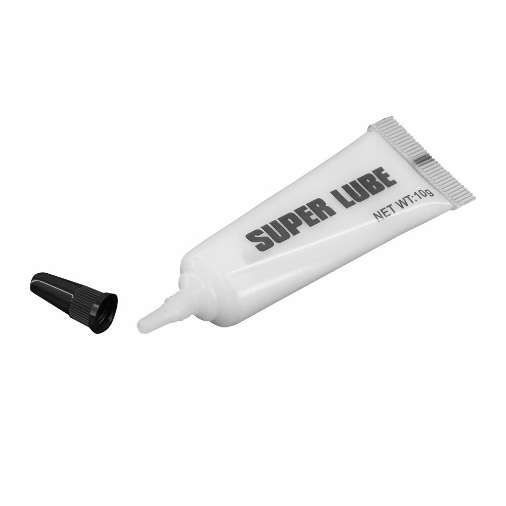 2pcs Смазка Super Lube для 3D принтеров, резьбовых валов, оптических осей, направляющих, смазочное масло, антикоррозийное, уменьшение трения и шума, 10g, температура -20℃~120℃, размер упаковки 8*12cm, вес упаковки 22g