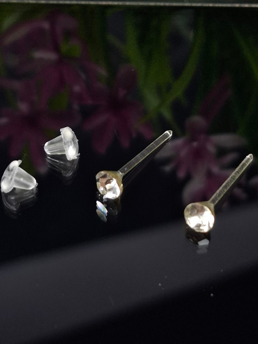 Серьги пусеты, размер 3 мм, белый — фото 1