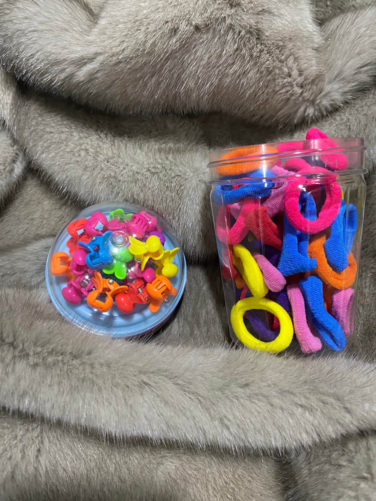 Набор резинок и заколок, для девочек, эластичный, не вредит волосам — фото 1