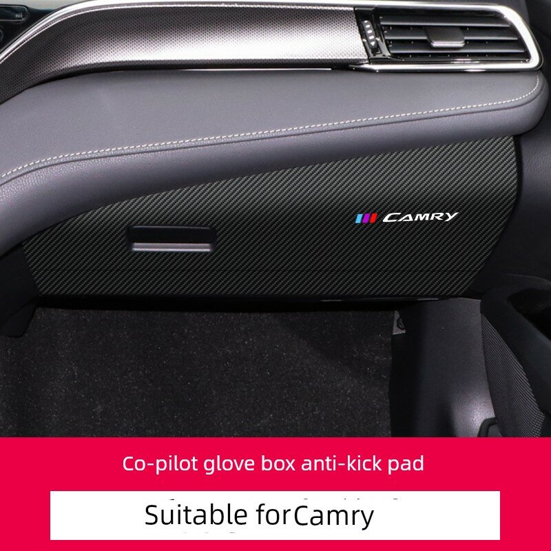 Наклейка для приборной панели Toyota Camry 8-го поколения (2018-2023) — с логотипом, 1 шт. Автомобильный декор