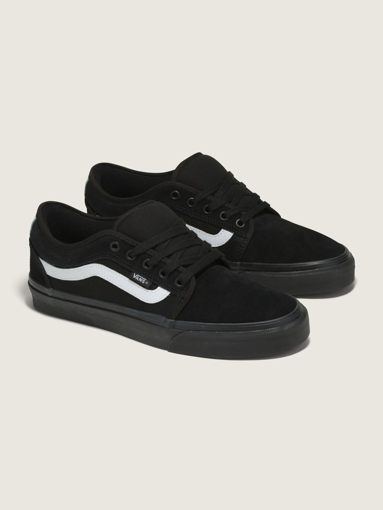 Кеды VANS Chukka Low Sidestripe, размер 9,5 US, черный — фото 1