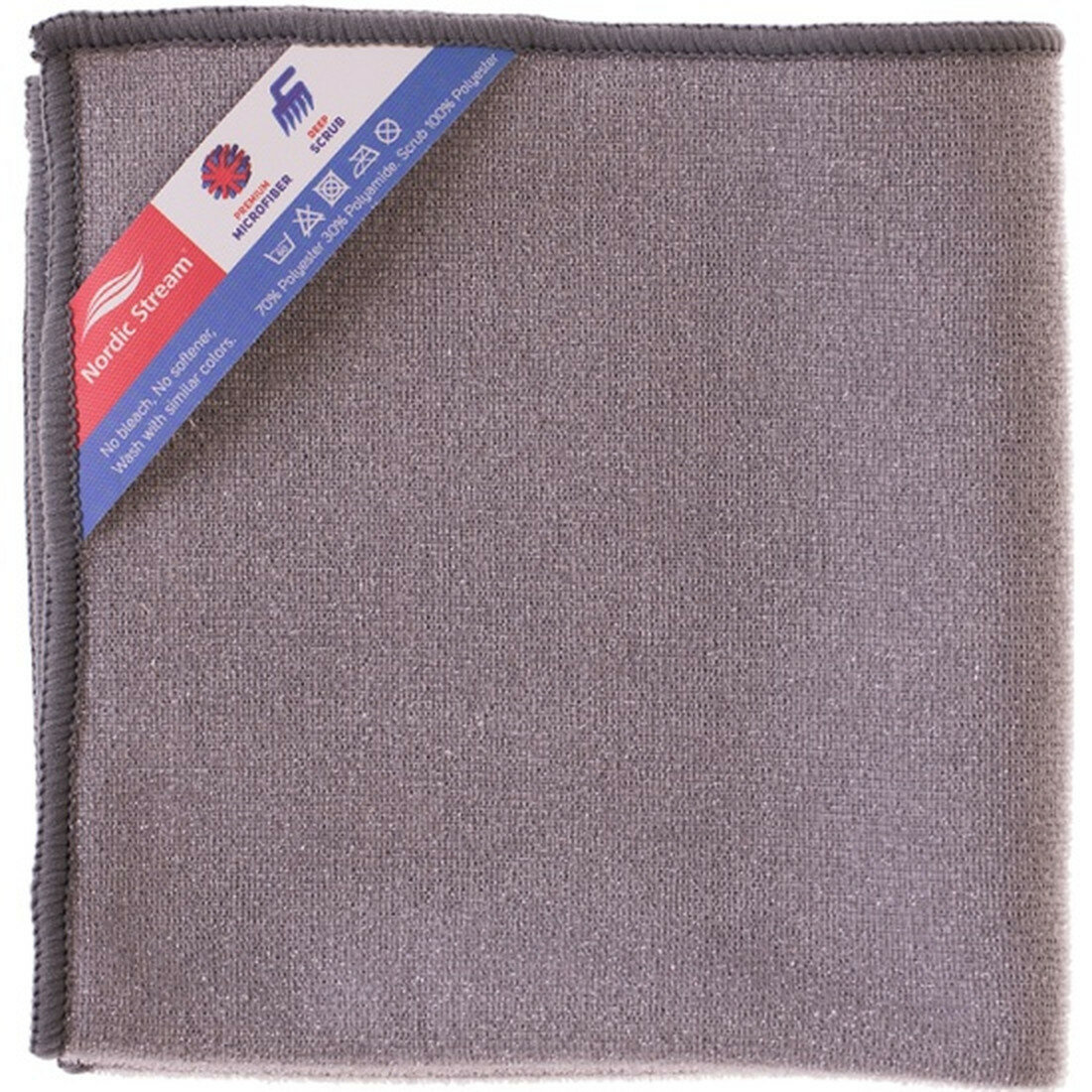 Тряпка двусторонняя NORDIC STREAM из микрофибры  30х30 см  15355 