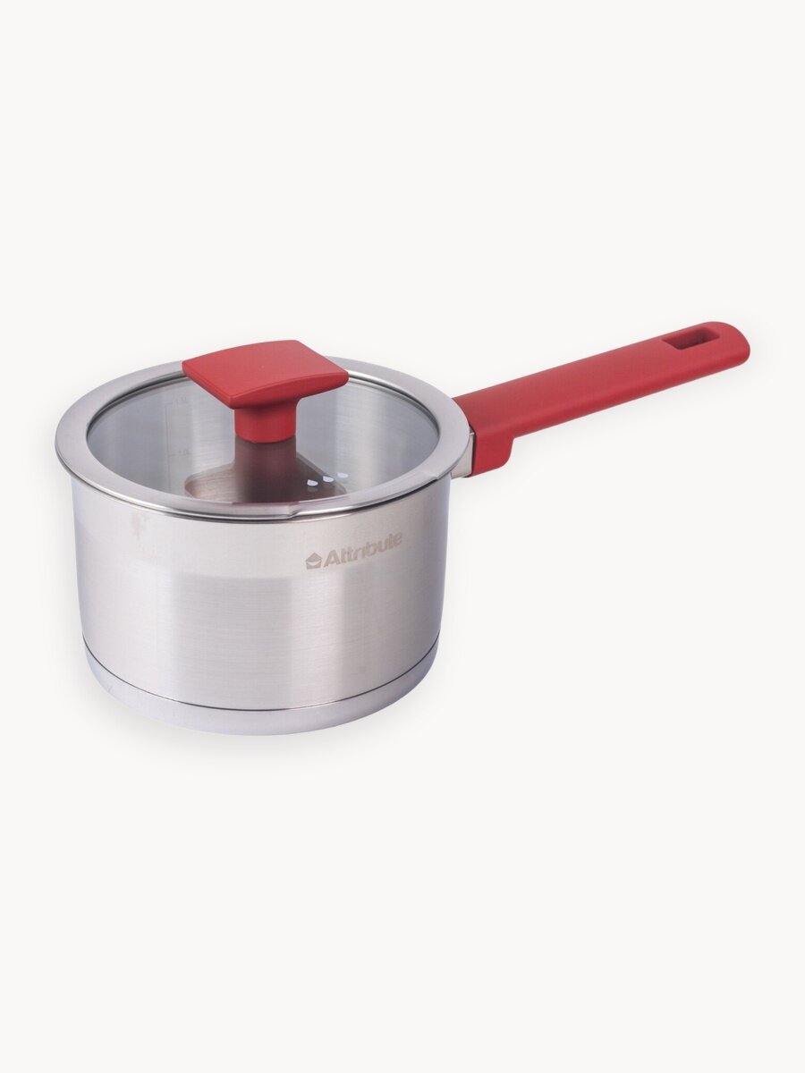 Ковш кухонный с крышкой Attribute "STARK" 1,8 л, для индукционной плиты