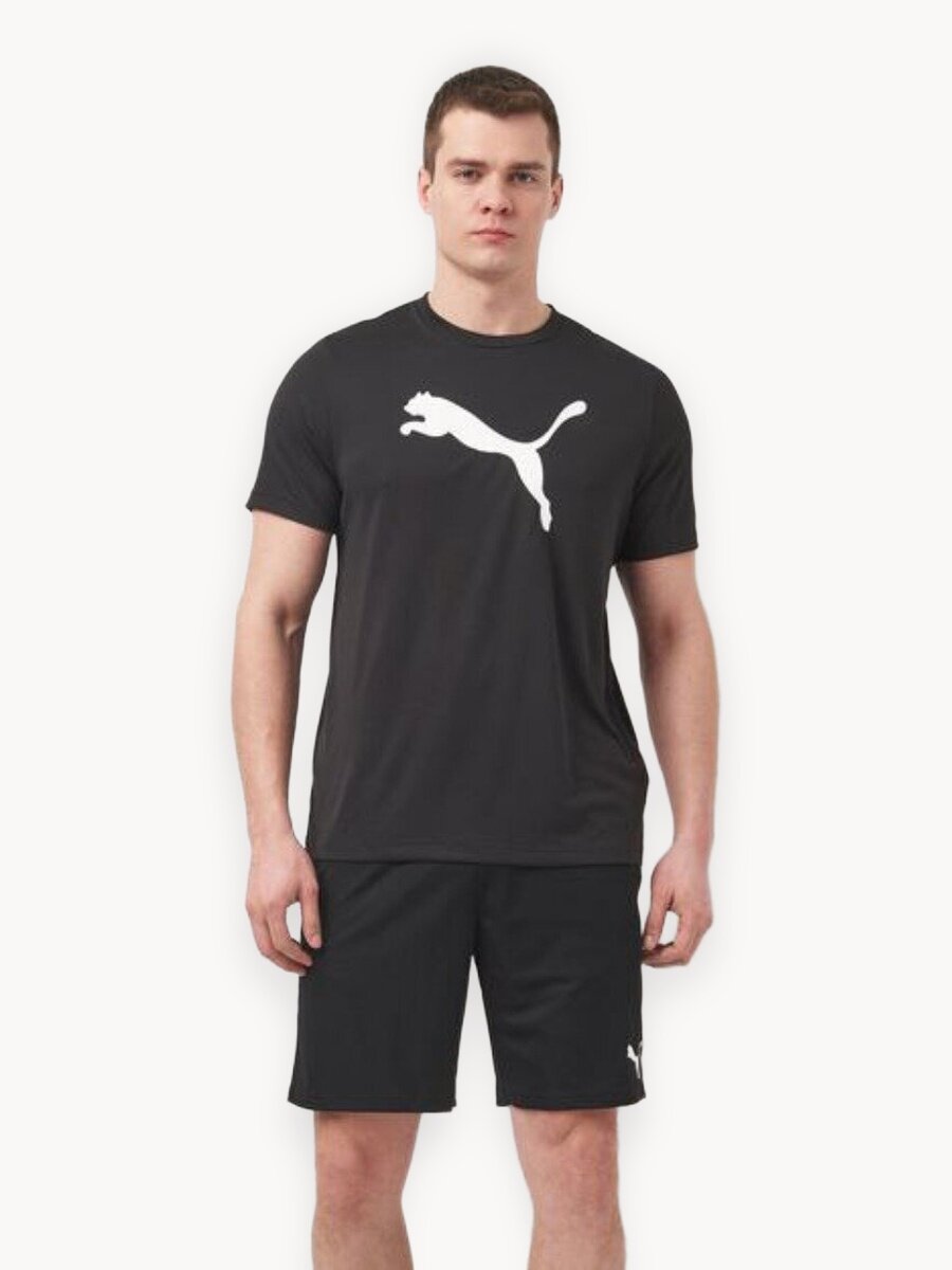 Футболка PUMA Ess Poly, размер XS, черный