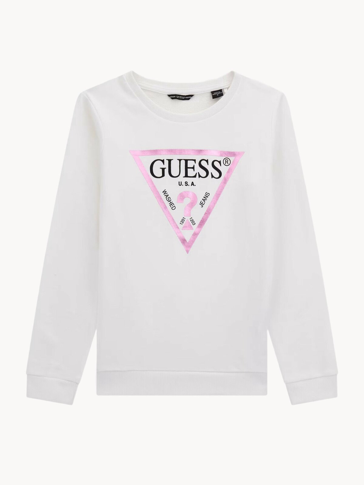 Свитшот GUESS, размер 12, белый