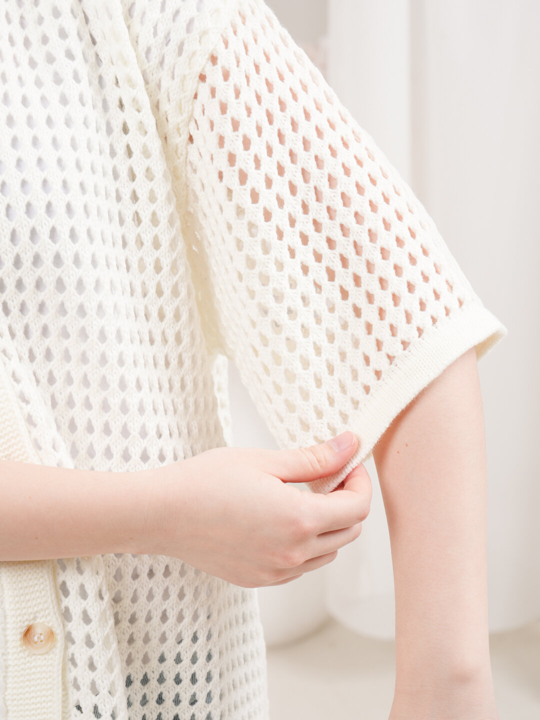 Кардиган Didov TRIKO 2452, размер 48-52, белый, белый — фото 1