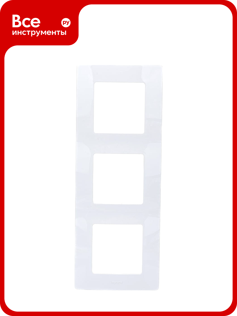 Рамка Legrand Etika 3 поста белый Leg 672503