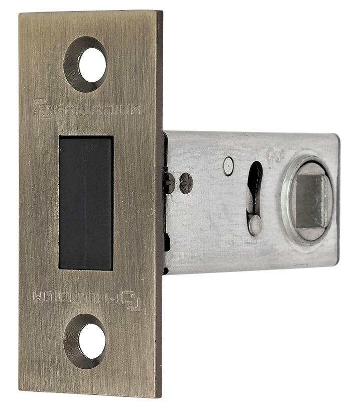 Защелка межкомнатная 100-М 70x20 мм сталь цвет бронза