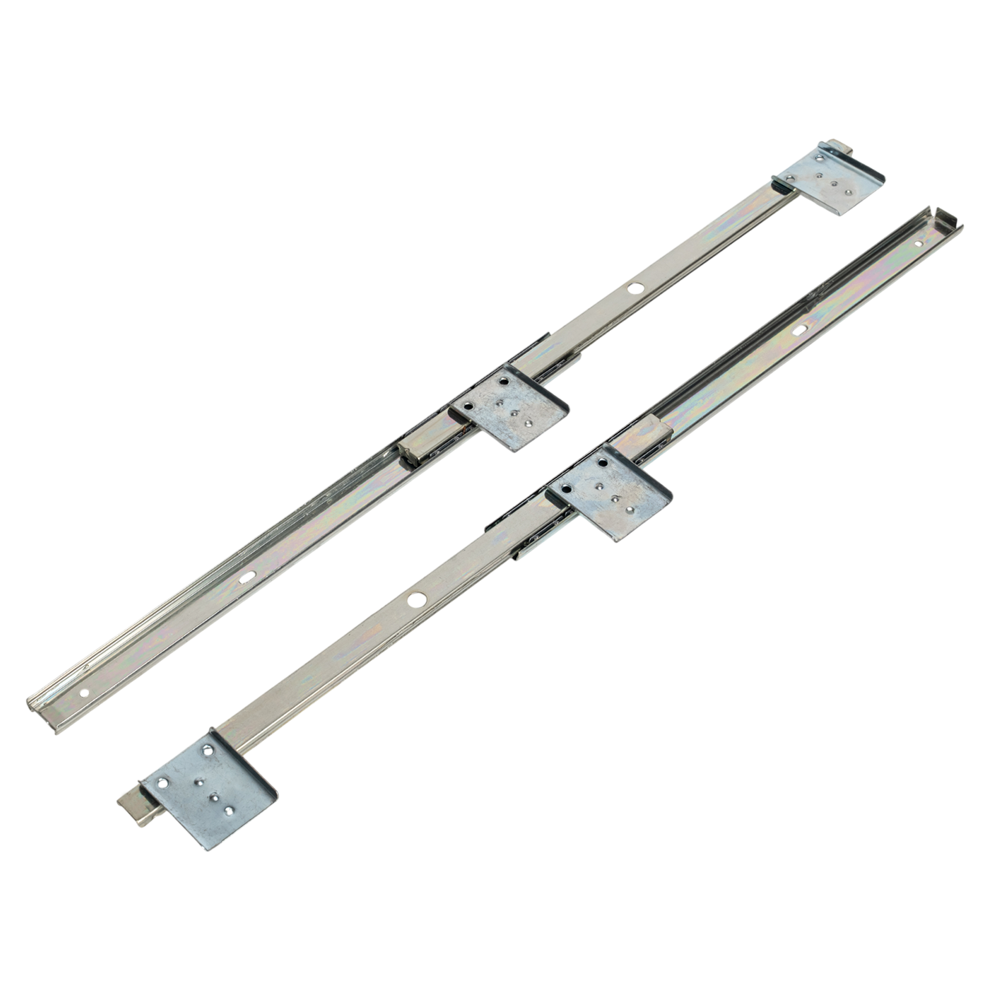 Мебельные направляющие для клавиатуры 350 мм сталь цвет серебро