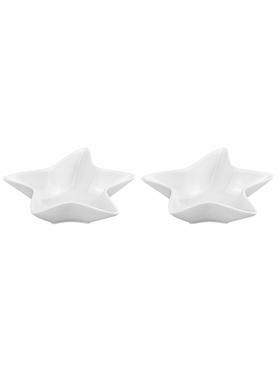 Блюдо сервировочное 2 предмета 150 мл 14х14х3,5 см Elan Gallery Звезда — фото 1