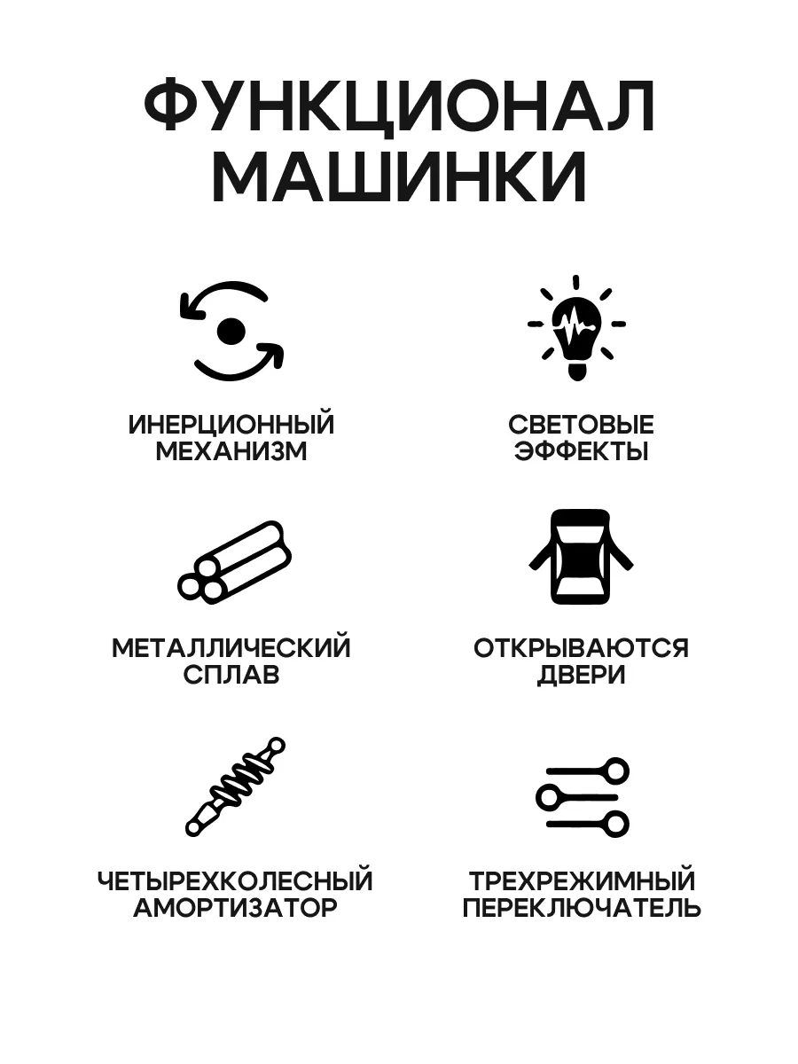 Машинка игрушка BMW м3 металлическая, с эффектами, масштаб 1:24 — фото 1