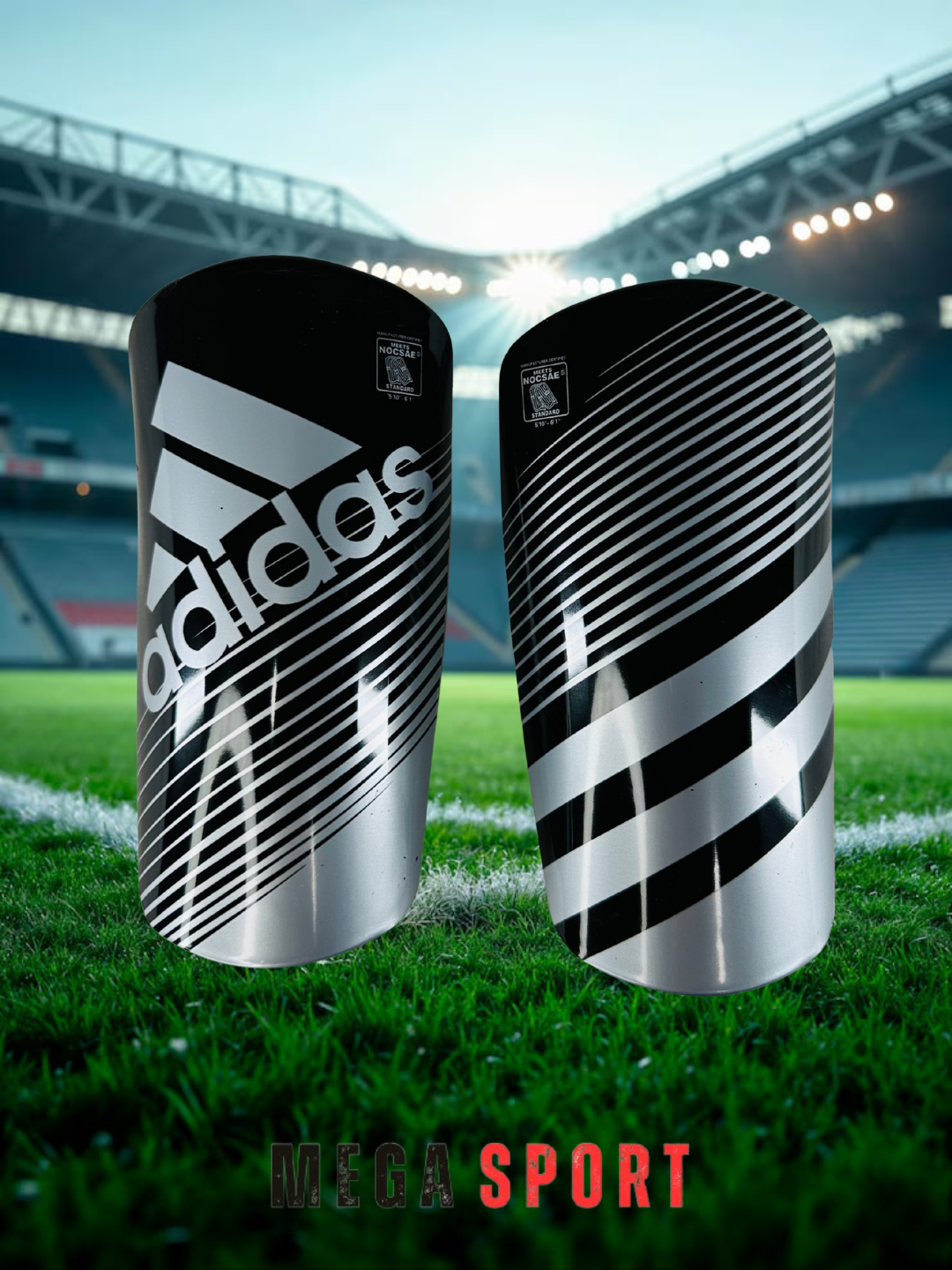 Щитки спортивные, для футбола, ударопрочный пластик, XS/S/M/L — фото 1