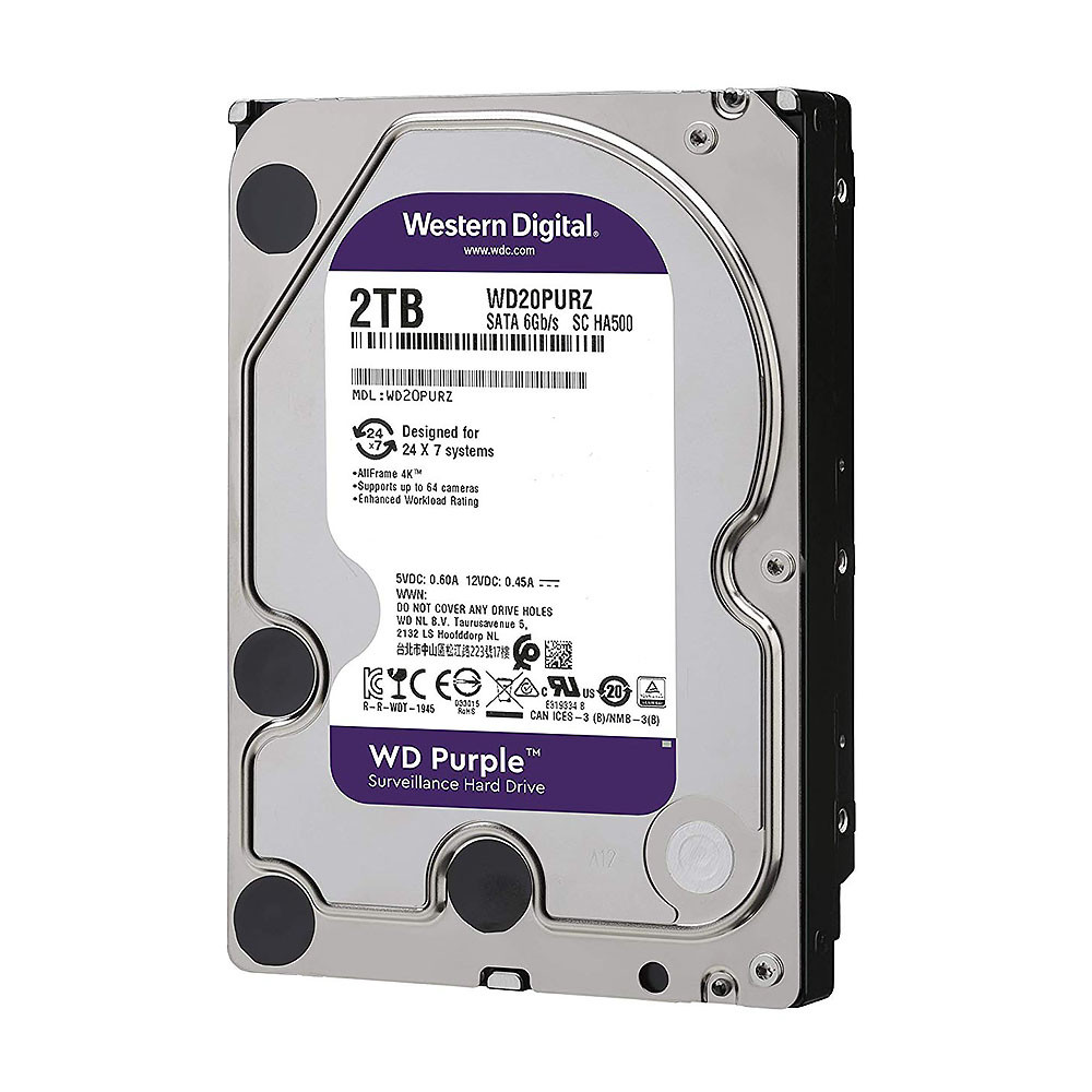 Жесткий диск Western Digital HDD 2TB Purple для настольного компьютера