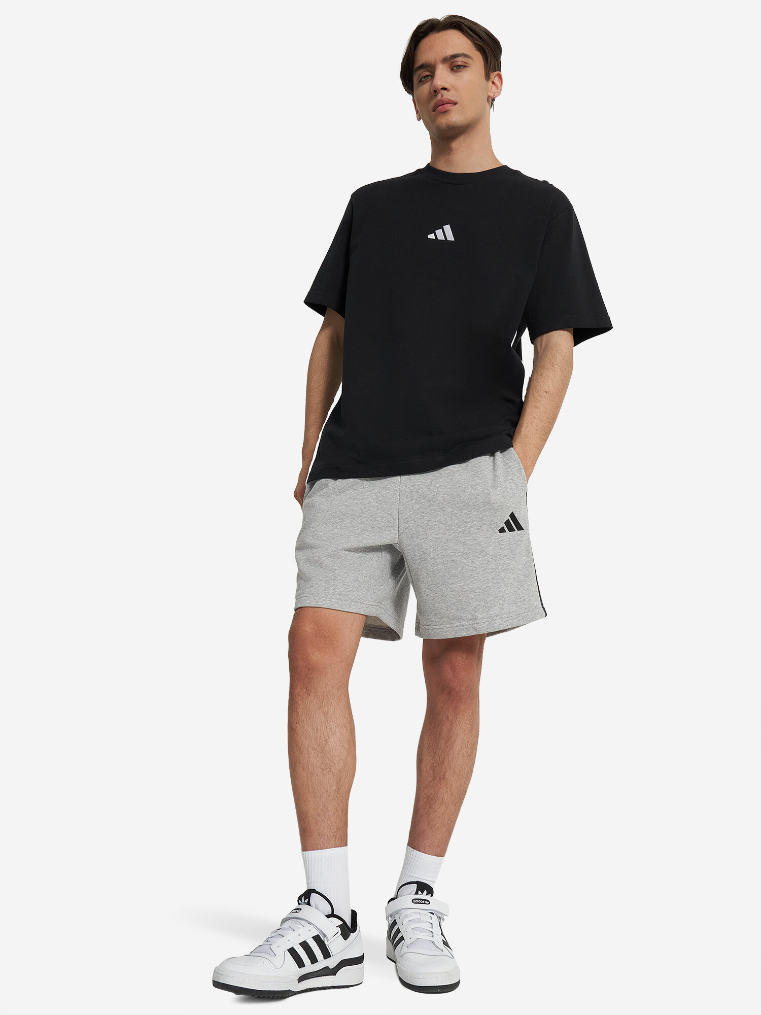 Футболка adidas, размер 2XL, черный — фото 1