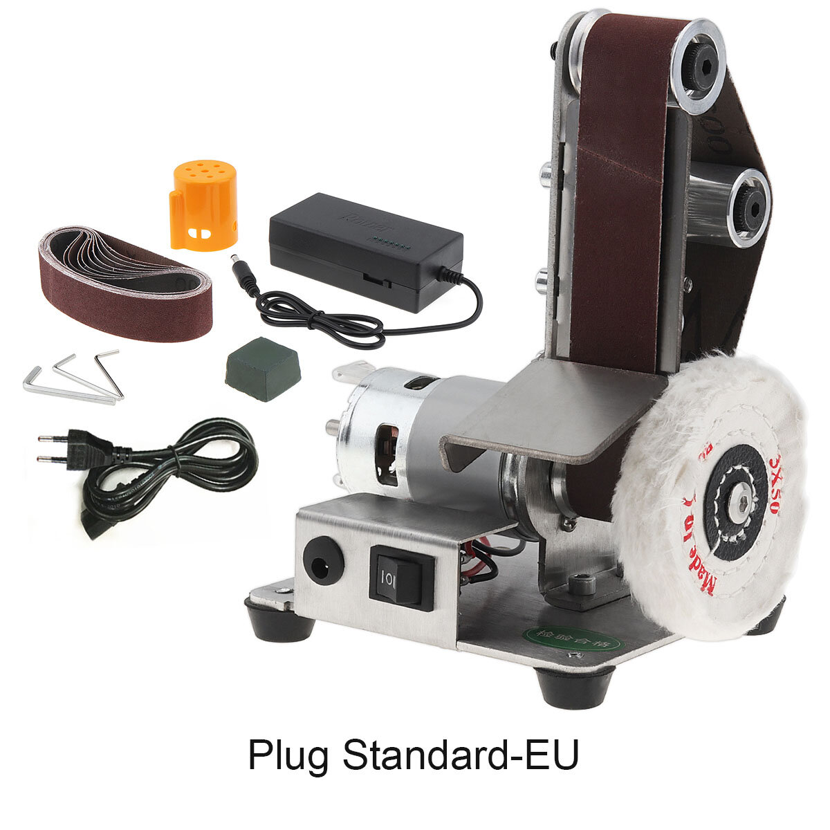 Миниатюрная ленточная шлифовально-полировальная машина электрическая