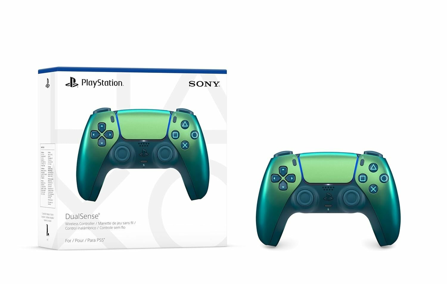 Геймпад Sony DualSense Chroma Green для PS5, беспроводной, с виброотдачей