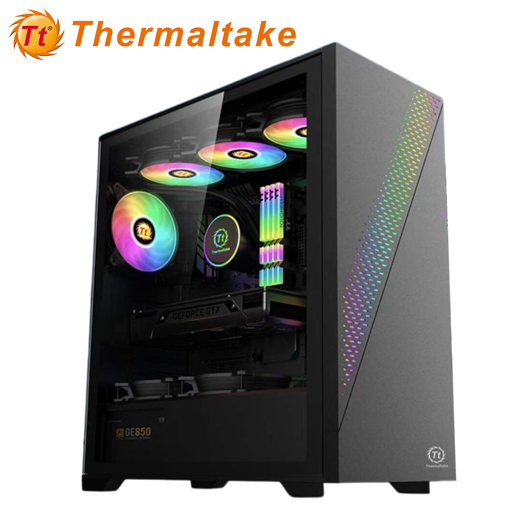 Корпус Thermaltake K36, без БП, Mid Tower, ARGB, поддержка вертикального расположения видеокарты