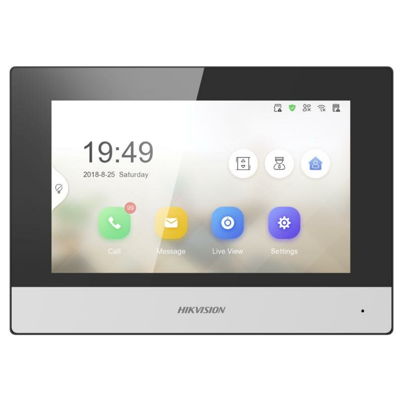 Сенсорный дисплей Hikvision DS-KH6320-WTE1, 7 дюймов, сенсорный