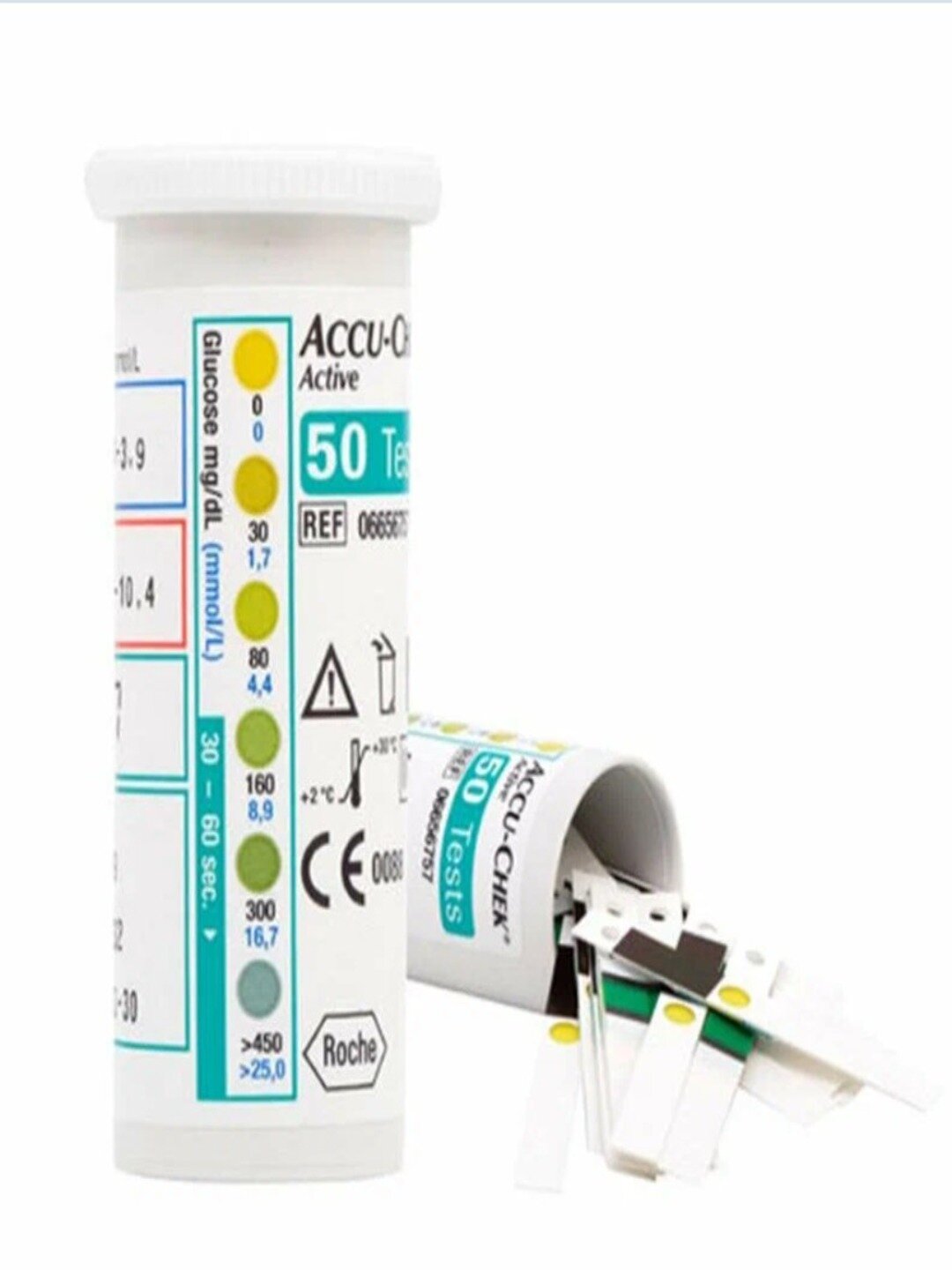 Тест-полоски Accu-Chek Active Rosch, для глюкометров, 50 штук — фото 1