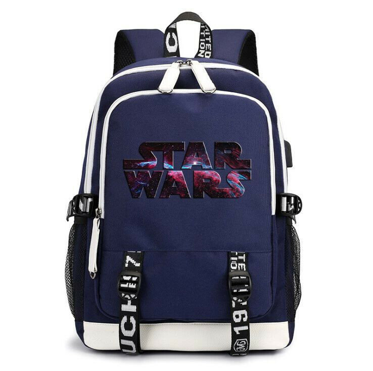 Рюкзак Звёздные войны (Star Wars) синий с USB-портом №4