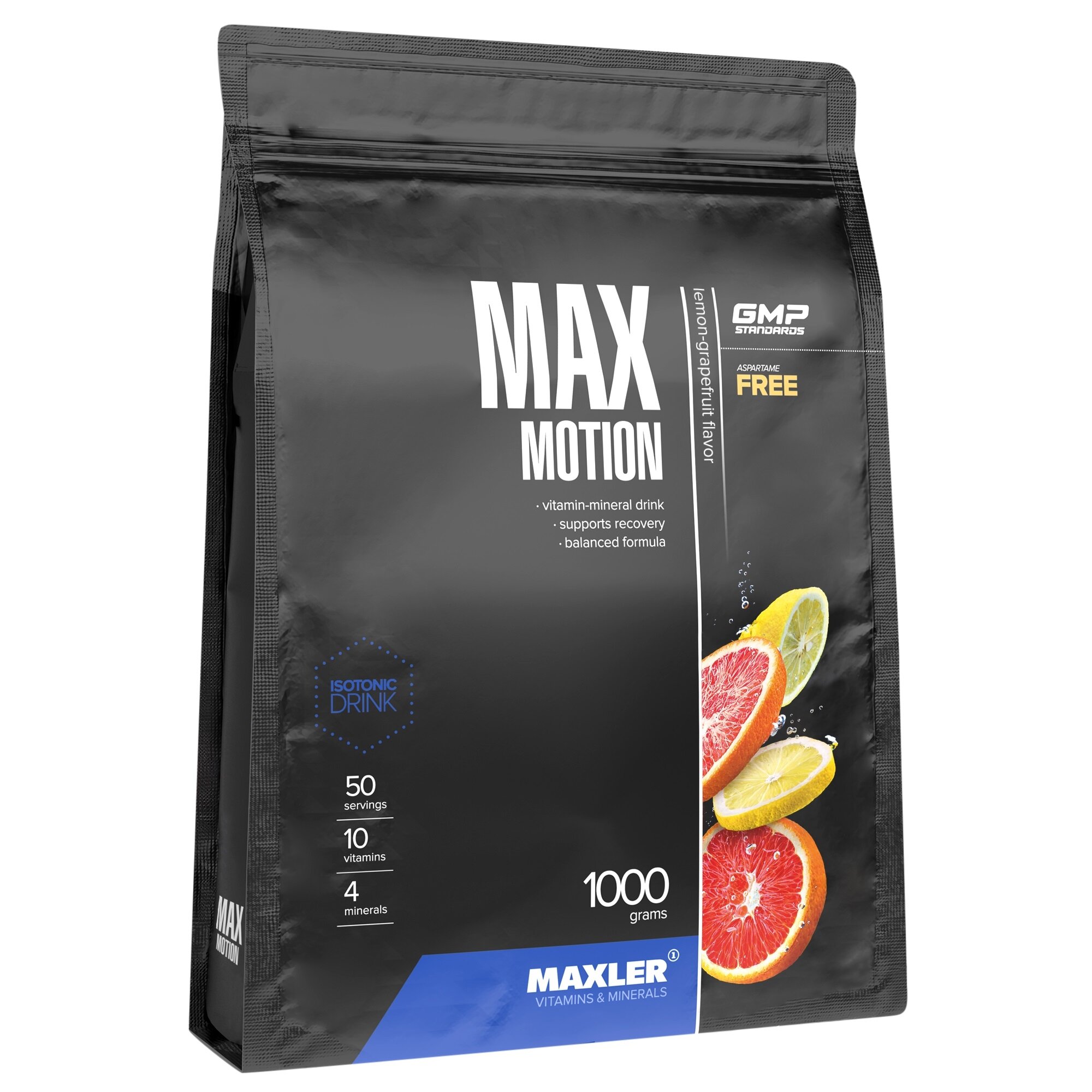 Изотоник порошок Витаминно-минеральный комплекс Max Motion 1000 гр. (Maxler) Лимон-грейпфрут