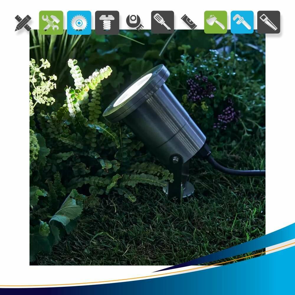 Спот Inspire ada садово-парковый GU10 28 Вт IP65 цвет серый