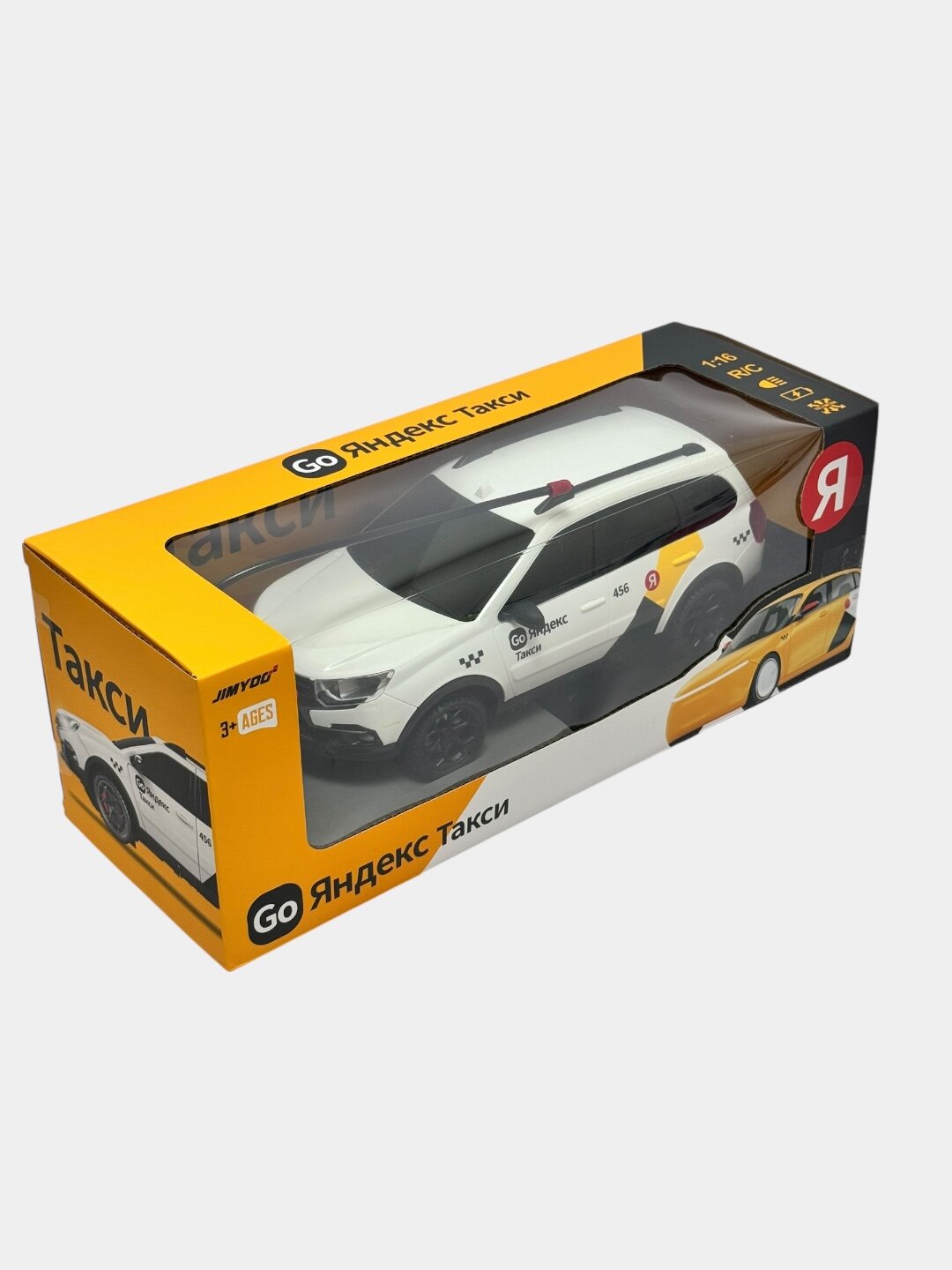 Радиоуправляемая машина Lada Grand Yandex Taxi, пластик, для детей, Код. 28527