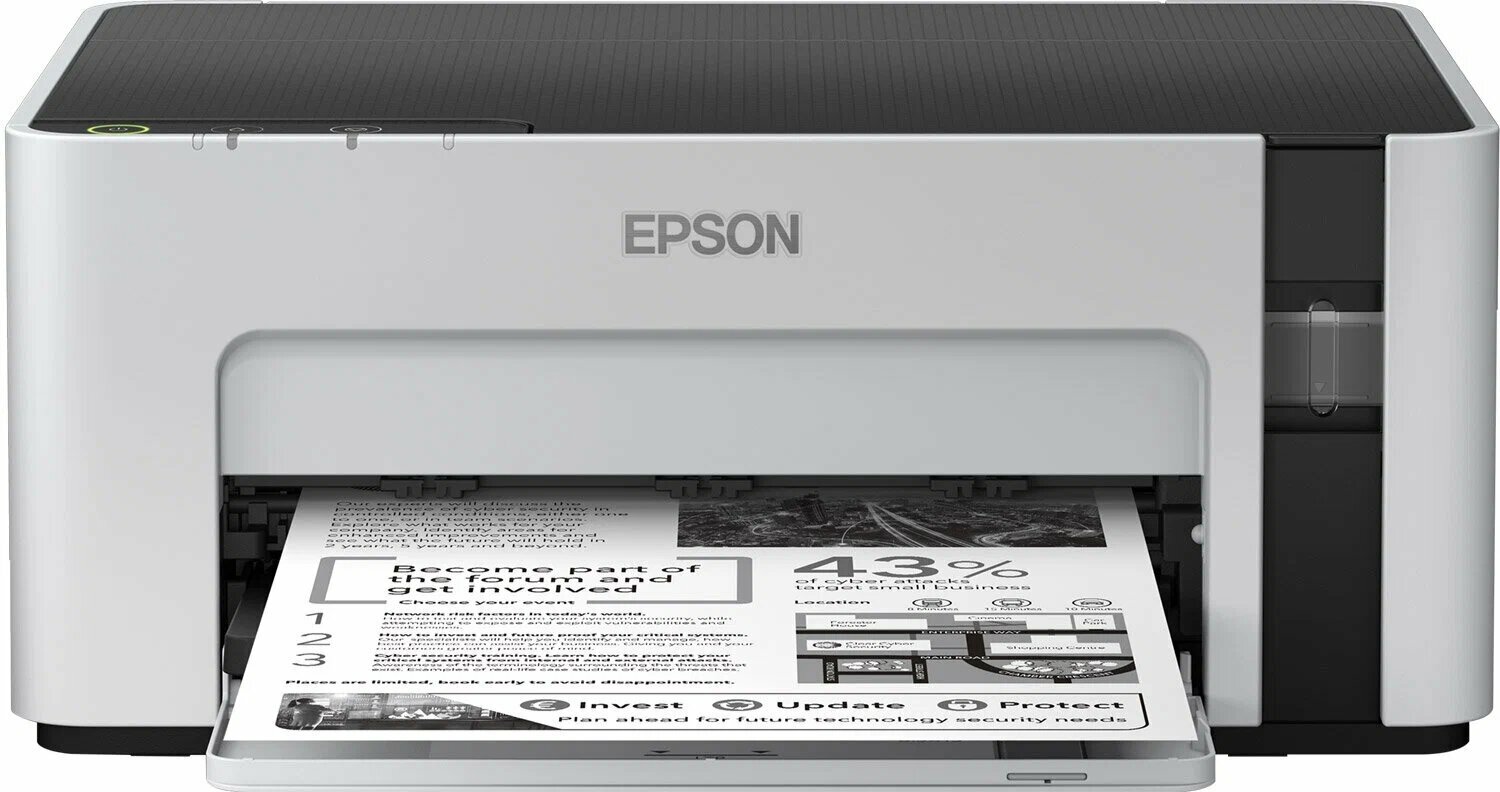 Принтер Epson M1100, для малого офиса, черно-белая печать, A4