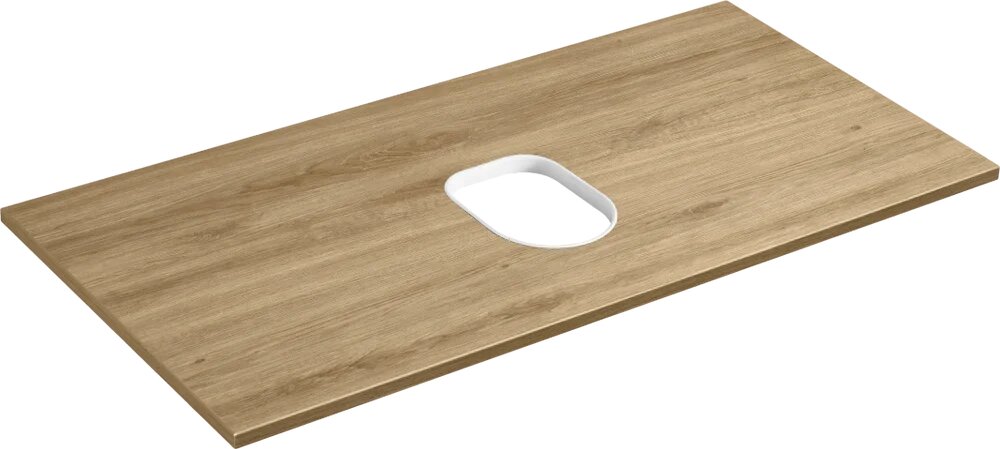 Столешница в ванную под раковину AQUATON Либерти 90 дуб эльвезия