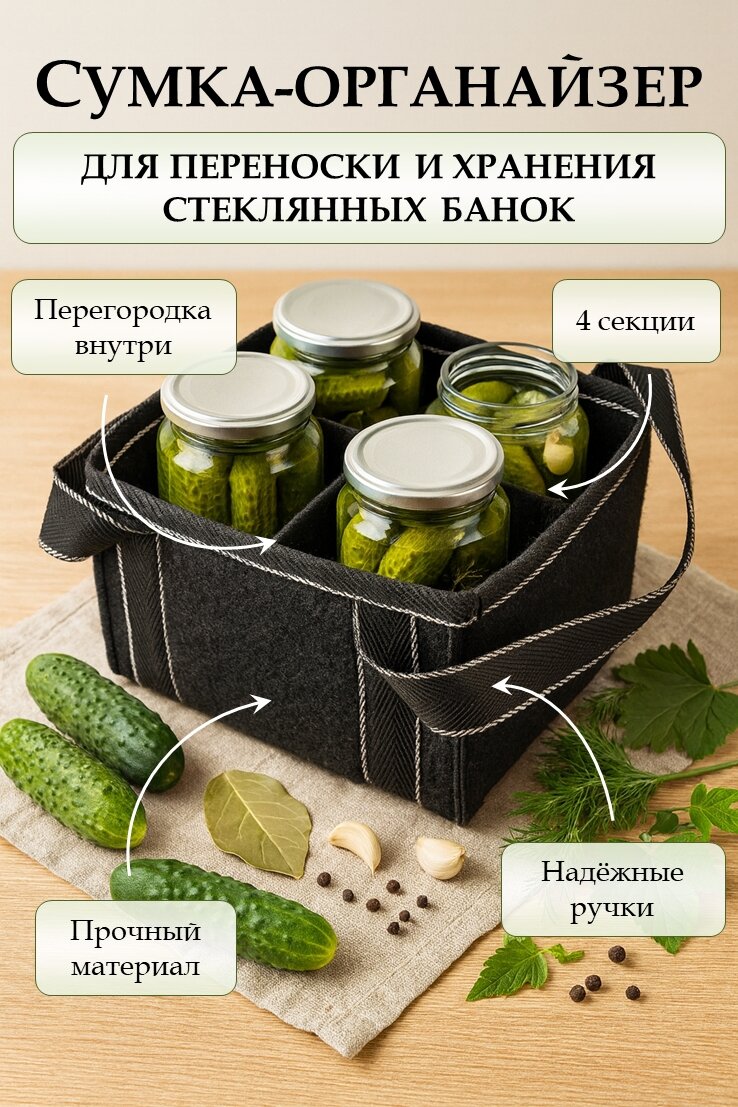 Сумка-органайзер для банок