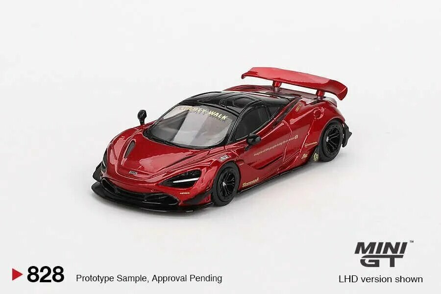 Машинка MINI GT MODEL 1:64 McLaren 720s LB-WORKS Gem Red Die-cast Alloy Model Collection Toy Children Gifts