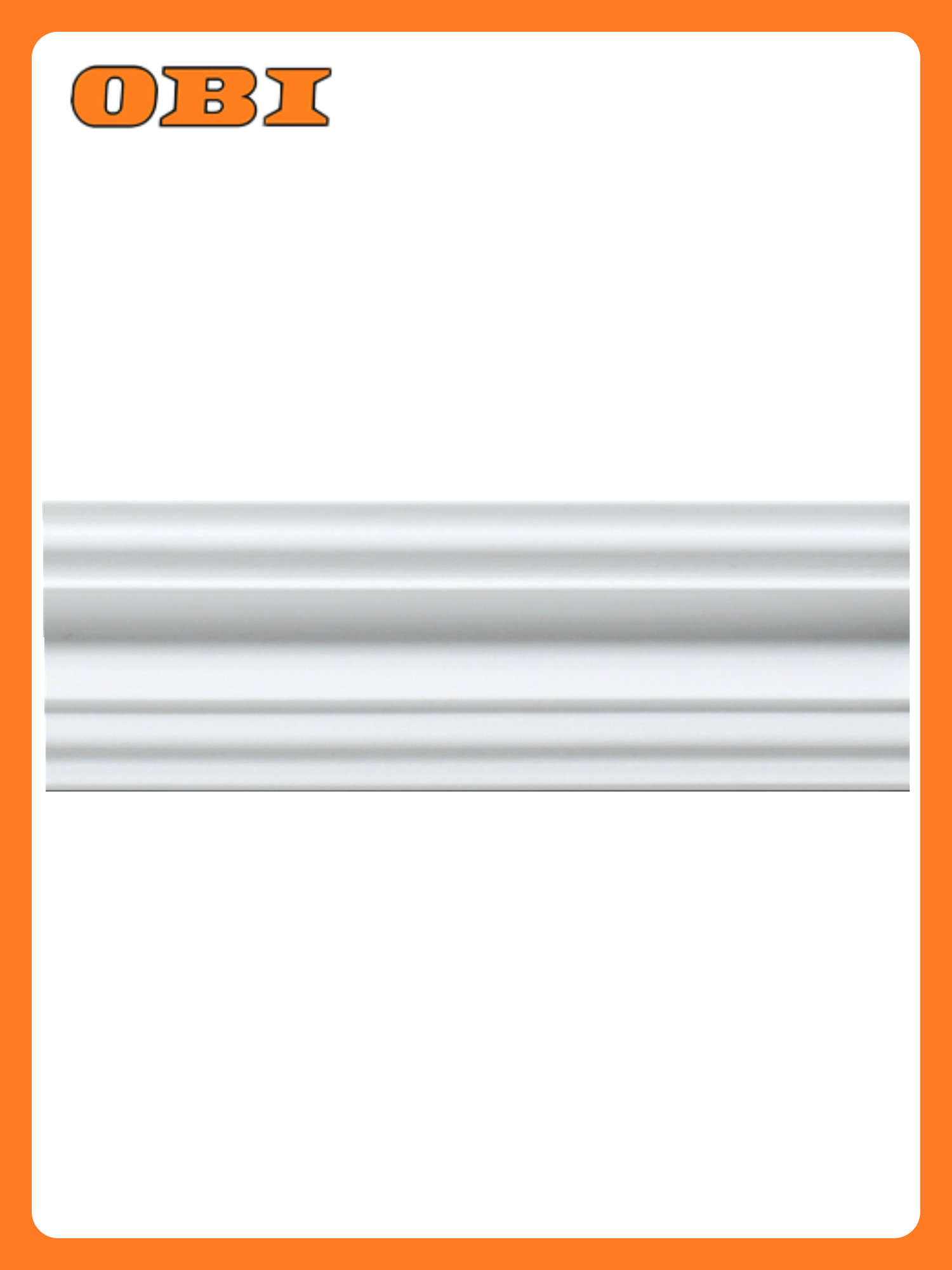 Плинтус потолочный SOLID С35/60 200х6х6 см белый